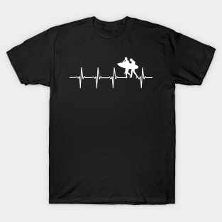 Surf Heartbeat Gift For Surfers T-Shirt